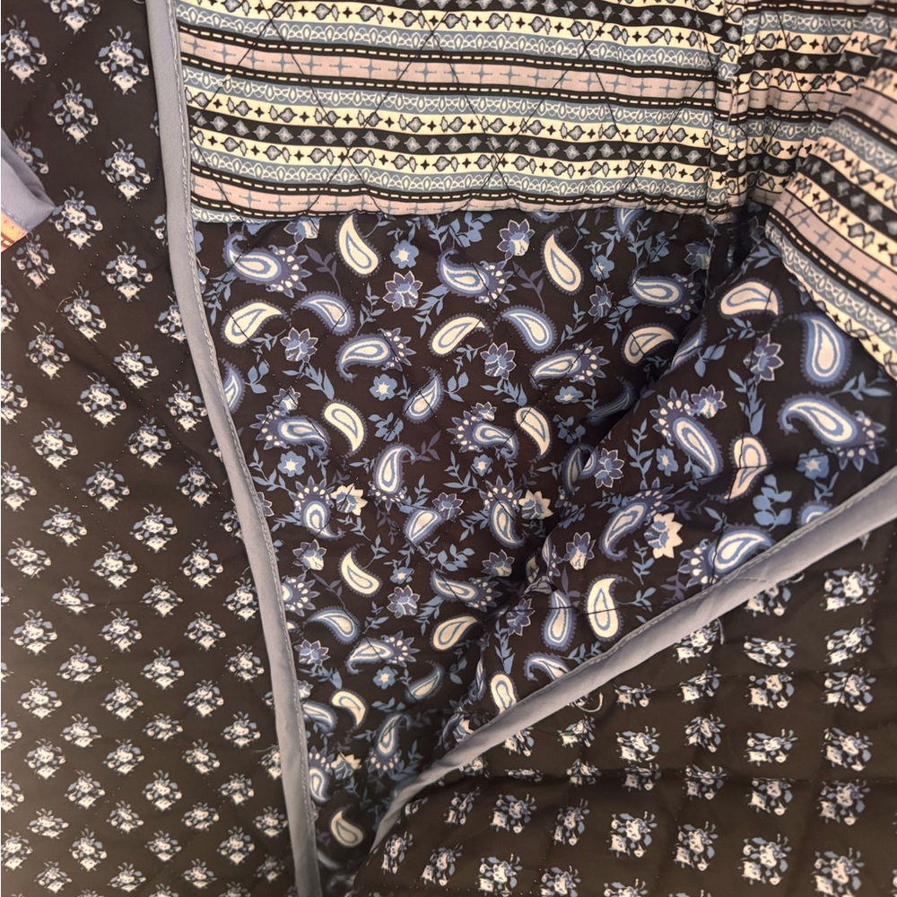 Women's Blue Patterned Jacket - image 6